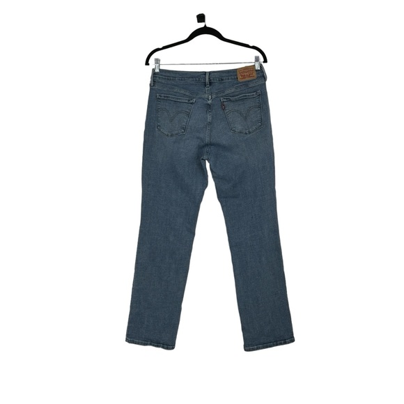 Women’s Levi’s Size 10 Blue 505 Straight Cotton/Viscose/Polyester/Elastane Jeans - Picture 6 of 9
